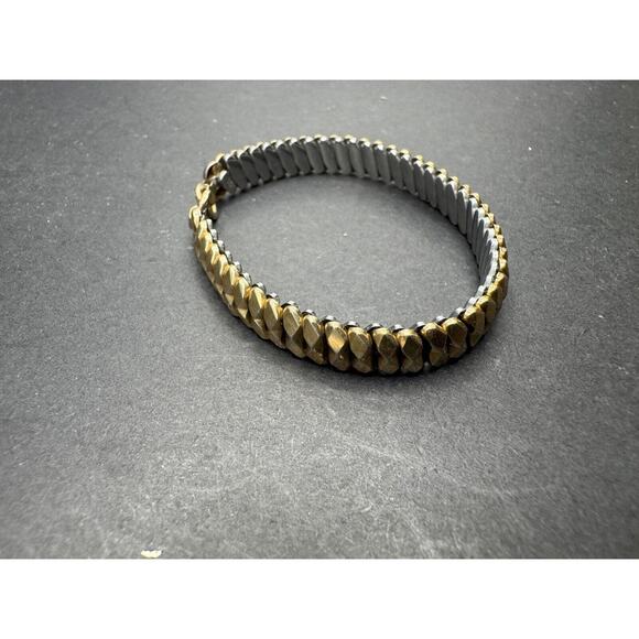 Vintage Gemex USA Ladies Expansion Bracelet Watch Band Yellow Gold Filled 5 1/4" - Picture 3 of 8
